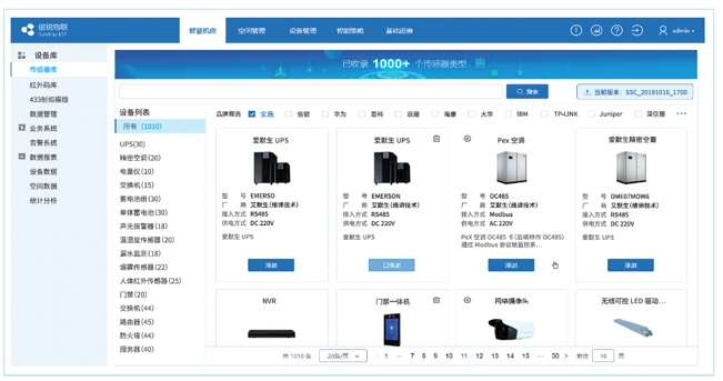 信锐机房哨兵支持第三方传感器接入